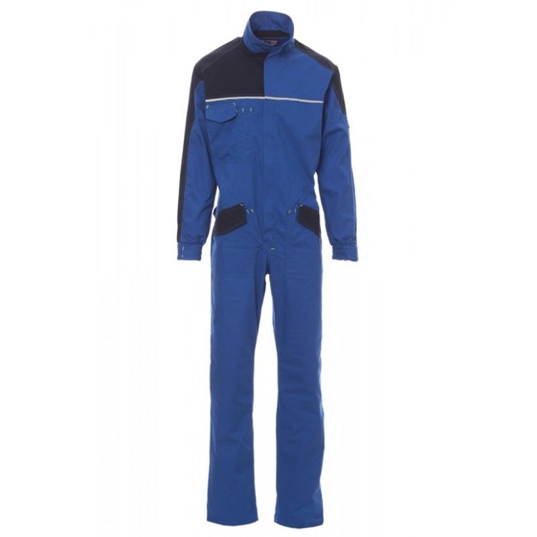 Combinaison de travail bicolore à poches...