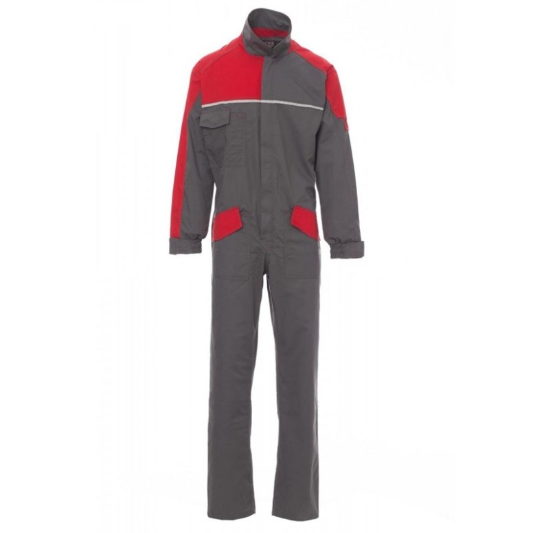 Combinaison de travail bicolore à poches...