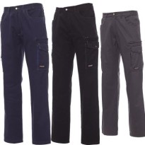 Pantalons de travail en coton à poches multiples avec triples coutures 'Texas' de Payper AY 7338