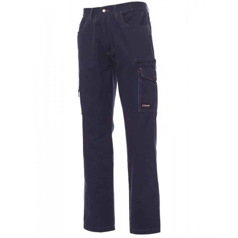 Pantalons de travail en coton à poches...