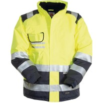 Veste de travail bicolore à haute visibilité à multiples...