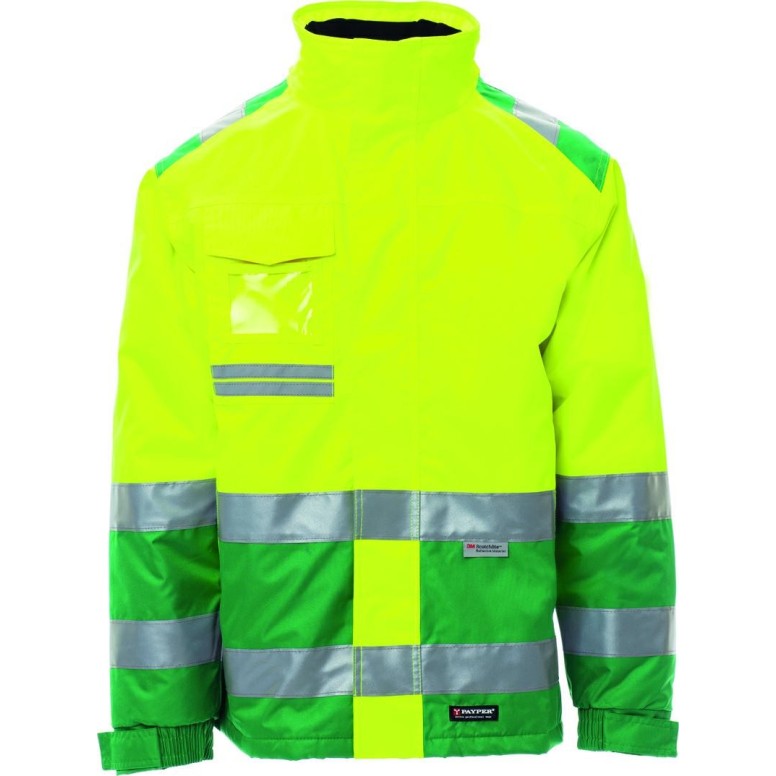 Veste de travail bicolore à haute visibilité à...
