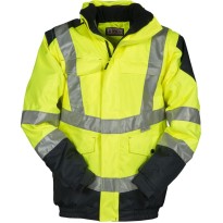 Veste de travail bicolore à haute visibilité avec...