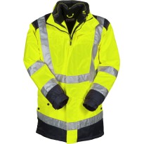 Parka bicolore de travail 4 en 1 Haute Visibilité...
