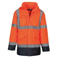 Parka bicolore de travail Haute Visibilité Multipoches... 2