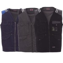 Gilet de travail à poches multiples en coton modèle Jeans Tucson - Payper