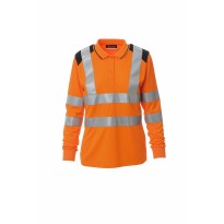Polo bicolore à manches longues de travail Haute Visibilité Payper Guard+ Hiver Lady
