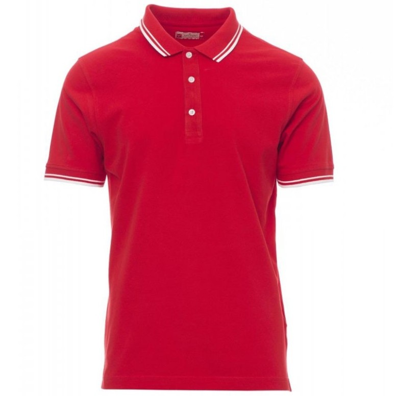 Polo de travail en coton avec renforts et...