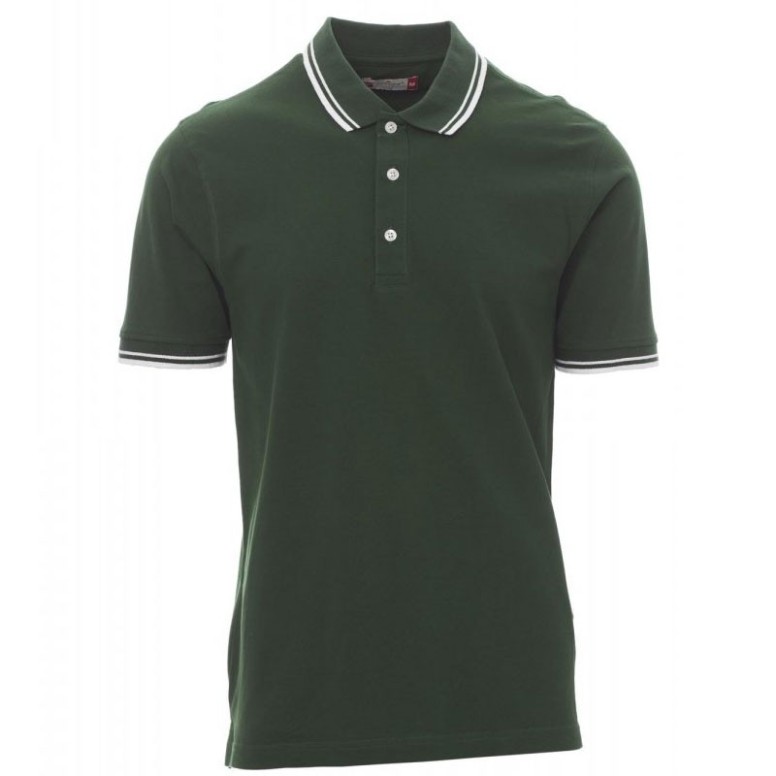 Polo de travail en coton avec renforts et...