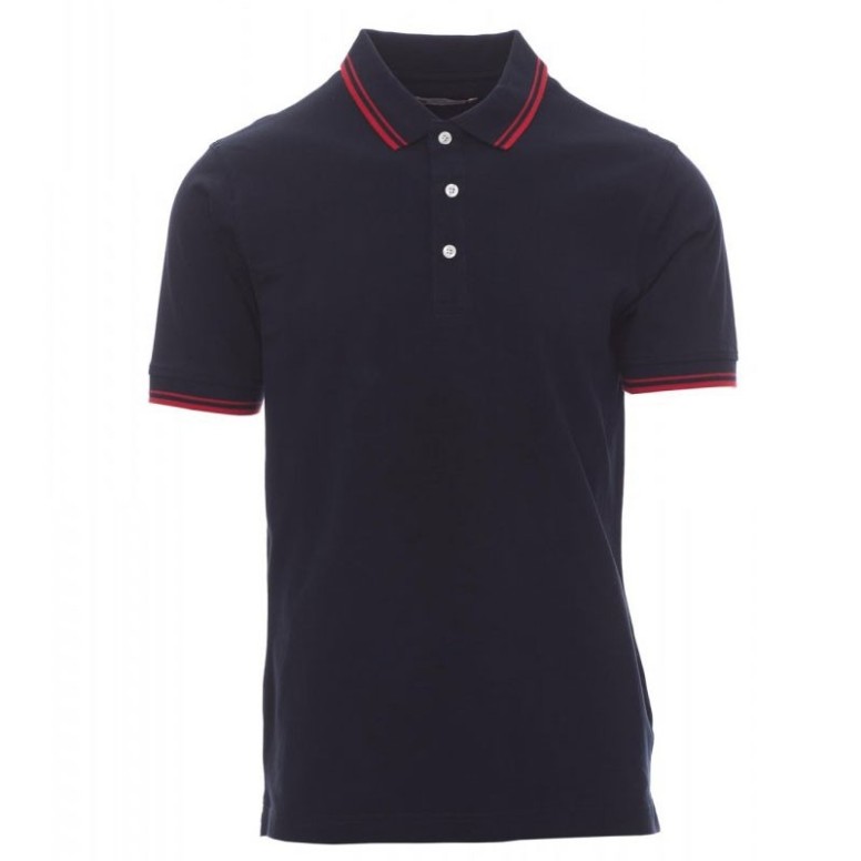 Polo de travail en coton avec renforts et...
