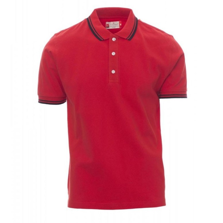 Polo de travail en coton avec renforts et...