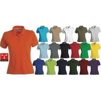 Polo de travail Venice pour femme à manches courtes avec renforts latéraux en 100% coton - Payper AY 7439