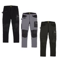 Pantalons de travail Diadora Multipoche Stretch Carbon 702.175554