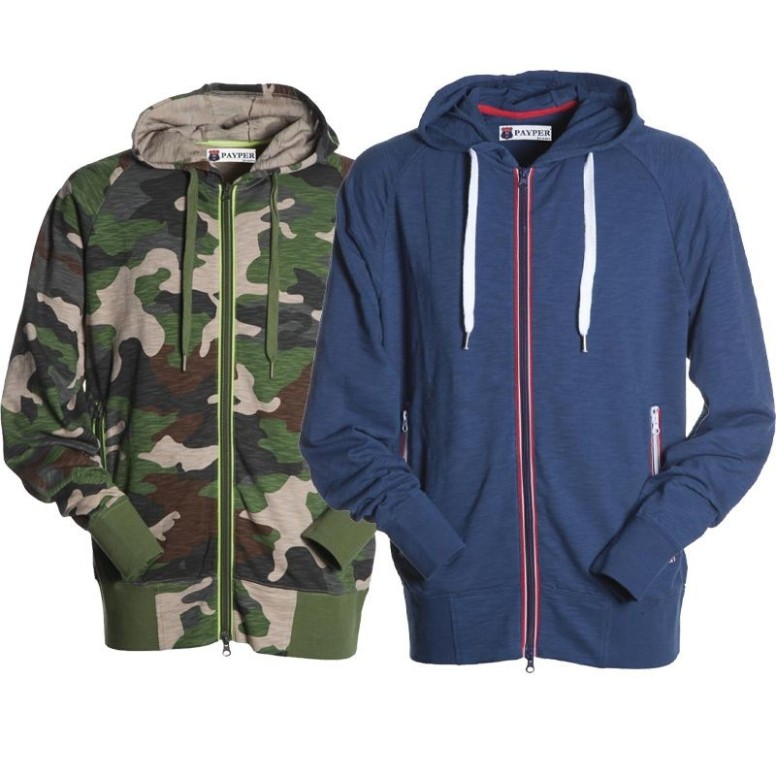 Sweat-shirts à fermeture éclair intégrale et...