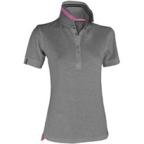 Polo à manches courtes pour femme Nautic avec des rayures fluorescentes sur le col - Payper AY 7418