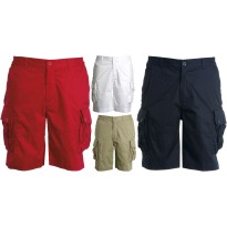 Bermuda à poches multiples en 100 % coton Twill Density -...