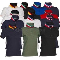 Polo Nation pour Homme à Manches Courtes avec Bande de...