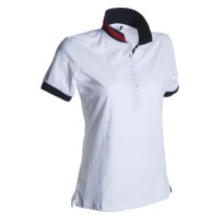 Polo Memphis Femme à Manches Courtes avec Bande de Renfort Latérale - Payper AY 7415