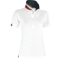 Polo Nation Femme à Manches Courtes avec Bande de Renfort Latéral - Payper AY 7422