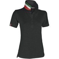 Polo Nation Femme à Manches Courtes avec Bande de Renfort Latéral - Payper AY 7422