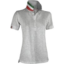 Polo Nation Femme à Manches Courtes avec Bande de Renfort Latéral - Payper AY 7422