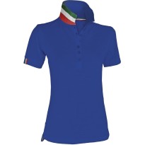 Polo Nation Femme à Manches Courtes avec Bande de Renfort Latéral - Payper AY 7422