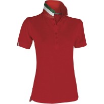 Polo Nation Femme à Manches Courtes avec Bande de Renfort Latéral - Payper AY 7422