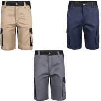 Short de travail bicolore multipoches Velilla 103021B