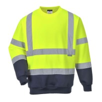 Sweat de travail bicolore haute visibilité Portwest B306