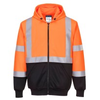 Sweat de travail bicolore à capuche haute visibilité Portwest B315