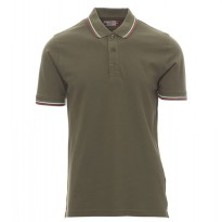 Polo unisexe ITALIE à manches courtes avec Tricolore en contraste - Payper AY 7434