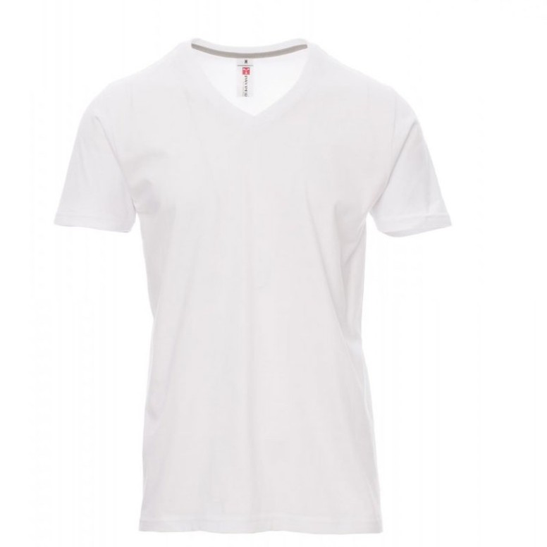T-shirt Col en V à manches courtes en coton...