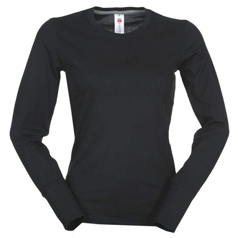 T-shirt Col Rond à Manches Longues en Coton...