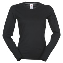 T-shirt Col Rond à Manches Longues en Coton pour Femmes Pineta - Payper AY 7501