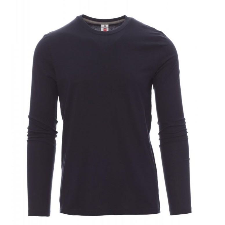 T-shirt Col Rond à Manches Longues en Coton...