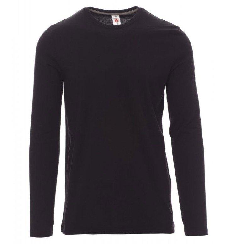 T-shirt Col Rond à Manches Longues en Coton...