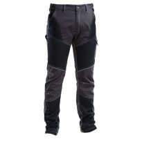 Pantalon de travail à poches multiples en stretch, coupe slim ajustée, élastique P&P Loyal Jump JMP02-536