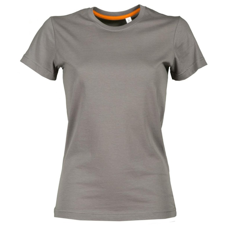 T-shirt Col Rond à Manches Courtes en 100 %...