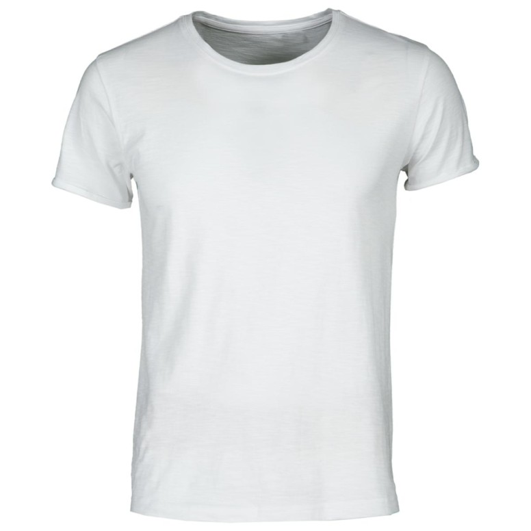 T-shirt Col Rond à Manches Courtes en 100 %...