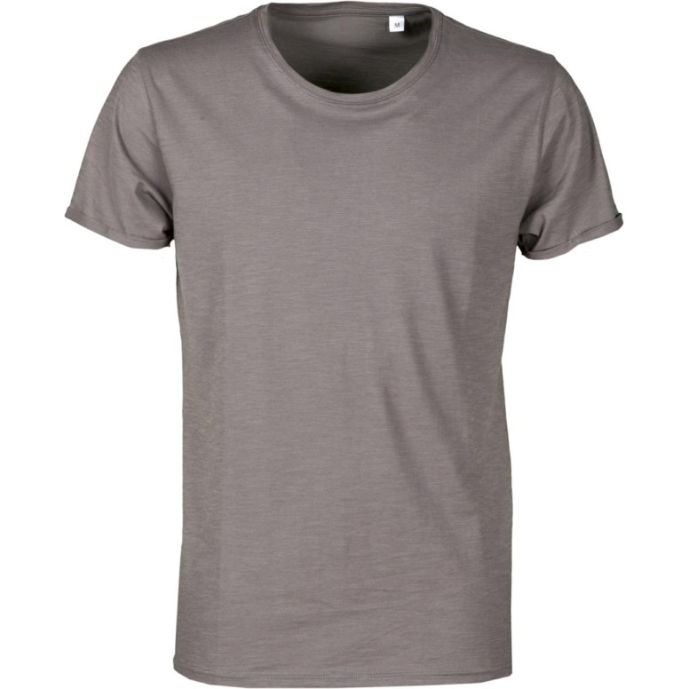 T-shirt Col Rond à Manches Courtes en 100 %...