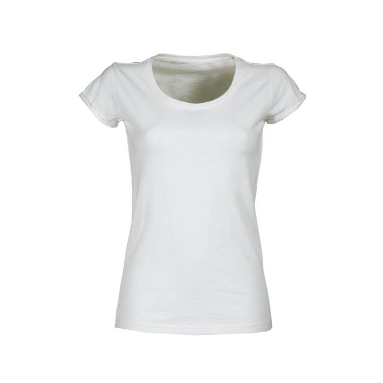 T-shirt Col Rond à Manches Courtes en 100 %...