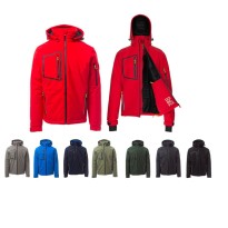 Veste de travail Softshell Stretch à poches multiples Payper Stream Pad AY 7256