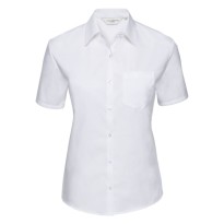 Chemise de travail à manches courtes pour femmes en 100% coton Russell - JE937F