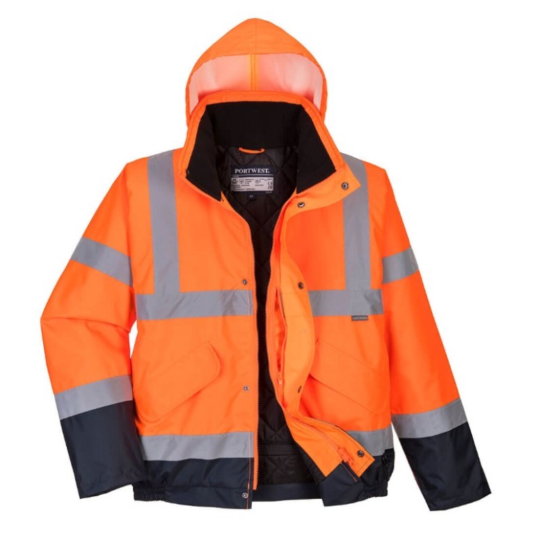 Veste de travail bicolore imperméable à haute...