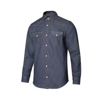Chemise à manches longues en jean de travail stretch Velilla 405006S