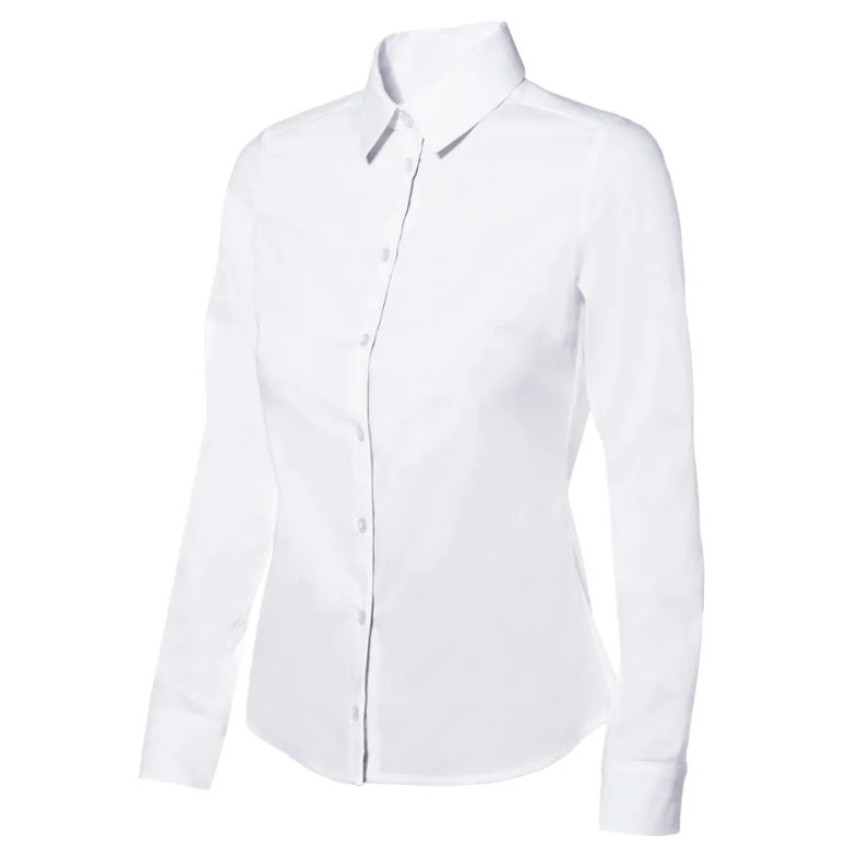 Chemise de travail à manches longues stretch...