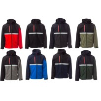 Veste de travail Softshell Stretch à poches multiples...