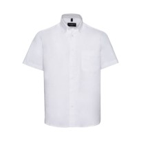 Chemise de travail classique à manches courtes en twill 100% coton Russell - JE917M