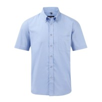 Chemise de travail classique à manches courtes en twill 100% coton Russell - JE917M