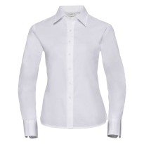 Chemise de travail classique à manches longues en twill pour femmes Russell - JE916F